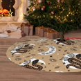 thumbnail image 6 of Pofeuu Snake And Flower Print Christmas Tree Skirt, Merry Christmas Skirt Xmas Tree Ornaments for Xmas Holiday Party Decorations-36", 6 of 7