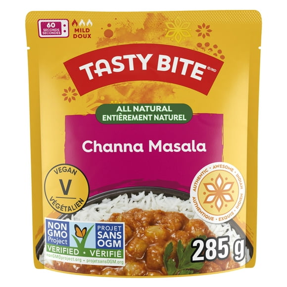 TASTY BITE CHANNA - FRENCH Plat indien de Channa Masala TASTY BITE entièrement naturel (285 g)