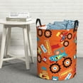 thumbnail image 5 of Goofa Monster Truck Printed Circular Hamper,Laundry Basket with Handles,Storage Baskets Foldable,Large Capacity Laundry Hamper-Medium, 5 of 8