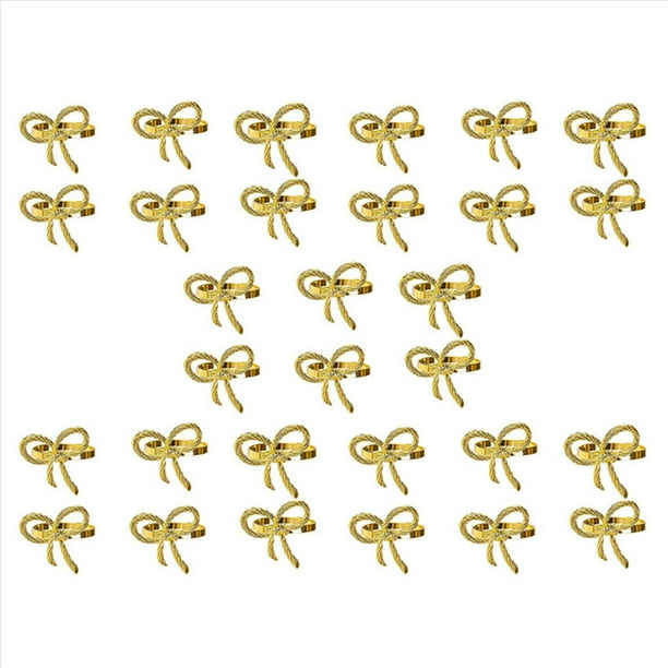 Juego de 30 Anillos de Servilletas de Mariposa, Soporte de Anillos de Servilleta de para la DecoracióN de la Mesa de ReunióN Familiar de Navidad de la Boda.