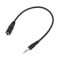 thumbnail image 1 of 2.5mm Male To 3.5mm Female Stereo Audio Jack Adapter Cable For Headphone 20cm, 1 of 5