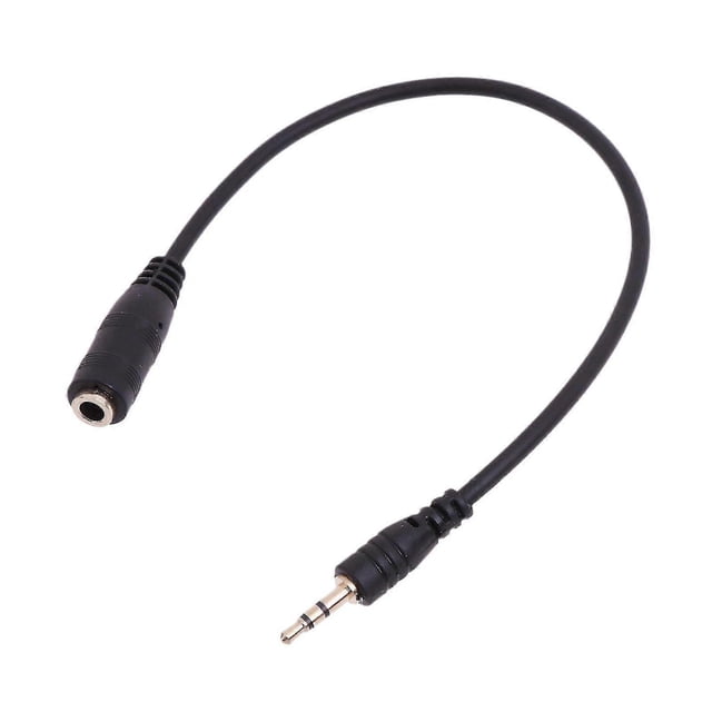 2.5mm Male To 3.5mm Female Stereo Audio Jack Adapter Cable For Headphone 20cm