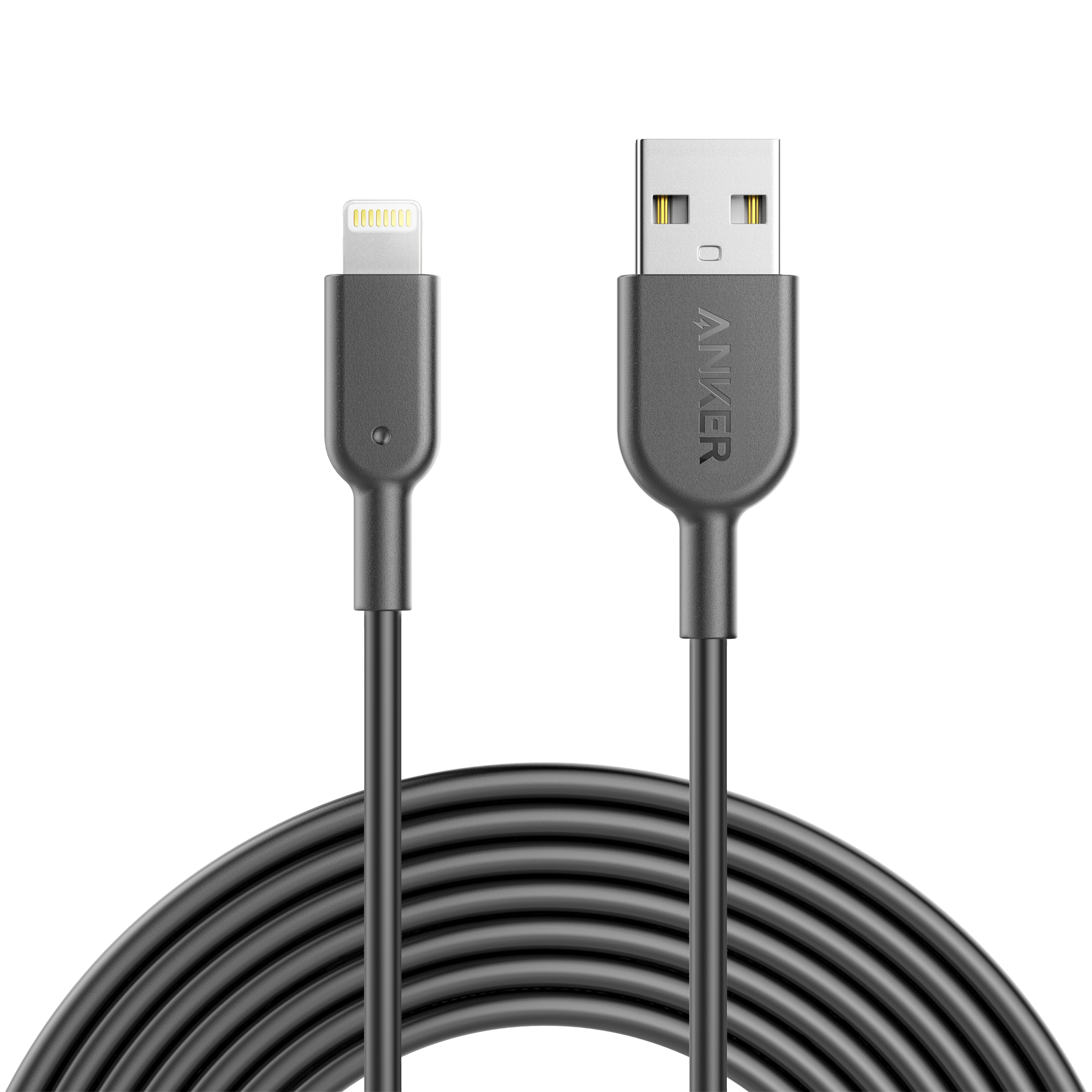 Belkin Boost Charge USB-C To USB-A Cable 5ft With Leather Strap – Fast Charging, Durable Gray