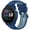 Dark blue light blue, variant on XIHAMA Watch Strap, compatible with Garmin Forerunner 70/170; glossy two-tone silicone strap; 20/22 mm universal Garmin strap