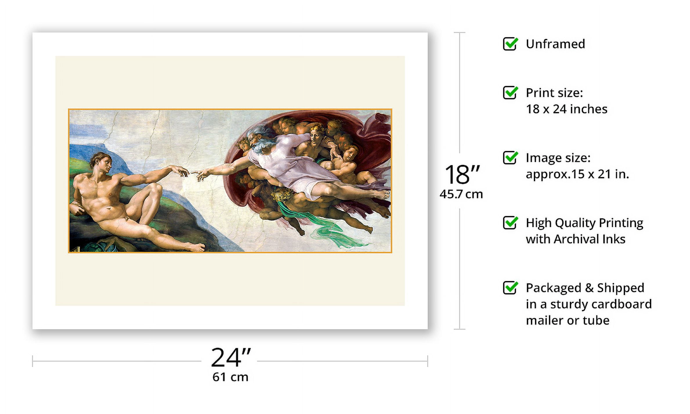 The Creation of Adam (The Creation of Man) - From an Original