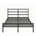 thumbnail image 2 of Queen Size metal platform bed frame,no box spring needed,black for master bedroom, 2 of 7