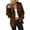 Brown, variant on Fesfesfes Winter Coats For Women Loose Dark Color Rope Knitting Cardigan Jacket