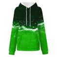 thumbnail image 4 of Ashirexll Womens Long Sleeve Tops, Womens Hoodies Pullover, Fall and Winter Gradient Print Hooded Long Sleeve Pocket Sweatshirt, 4 of 5