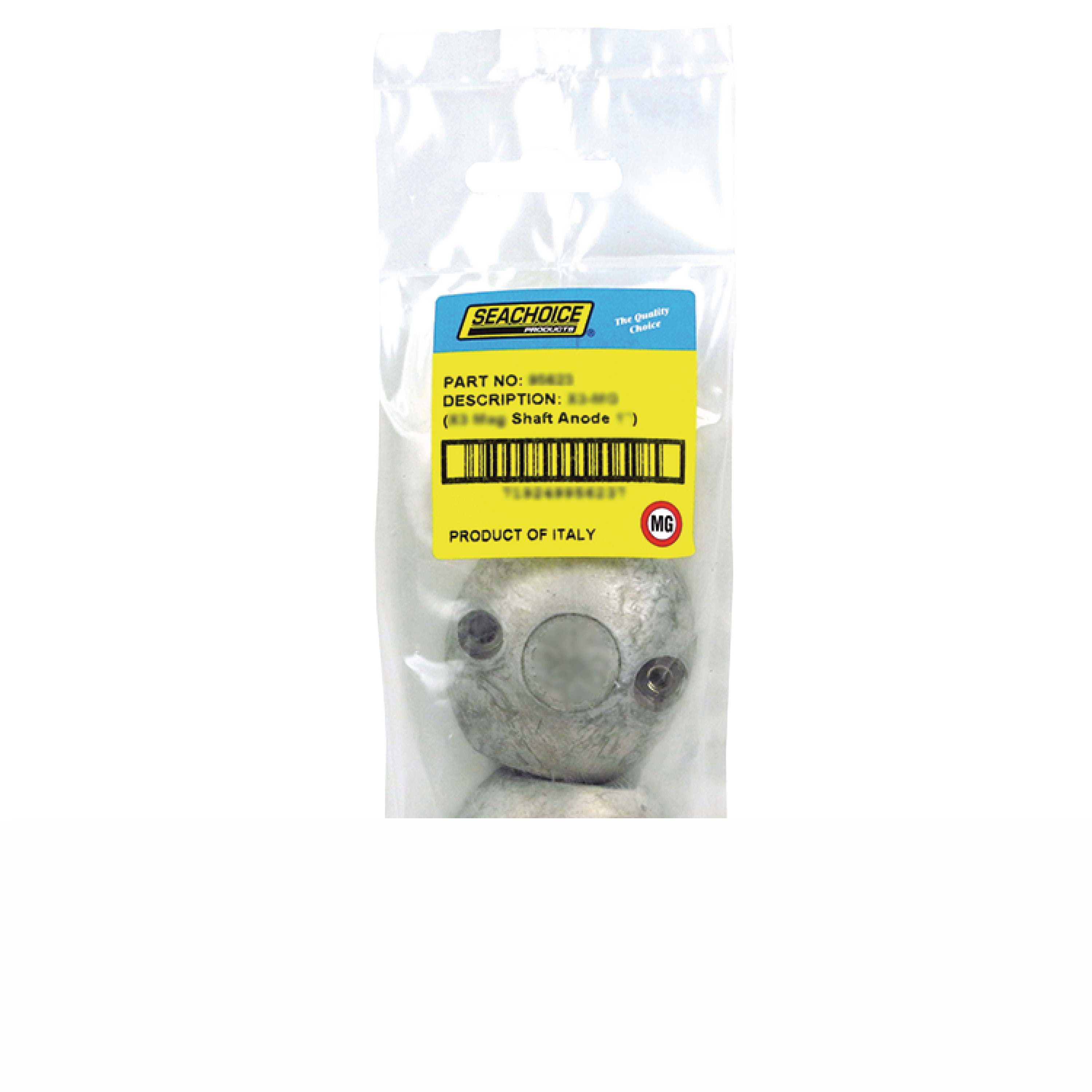 Seachoice 95623 Streamlined Shaft Anode with Allen Screw, Magnesium, X3MG, Size 1"