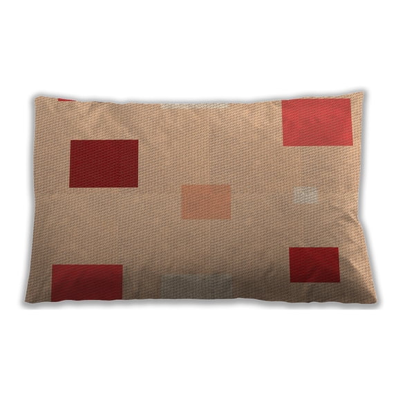 Ahgly Company Outdoor Rectangular Contemporary Lumbar Throw Pillow, 13 inch by 19 inch