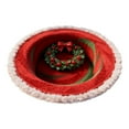 thumbnail image 2 of Christmas Decorations Carpet Christmas 3D Rug Circular Carpets With Various Christmas Bring A Visual And Three Sense Of Depth To People Actually It's A Two Plane Polyester carpet, 2 of 4