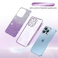 thumbnail image 5 of Fyxkocm for Samsung S20 FE Case with Butterfly Stand and Lanyard, Women Girls Bling Luxury Gradient Glitter Clear Phone Case Shockproof Protective Cover for Galaxy S20 FE, Purple, 5 of 7
