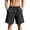 Black, variant on ZRGHAOYLQ Mens Casual Shorts 7 Inch Elastic Waist Shorts Straight Leg Loose Fit Shorts Breathable Lightweight Summer Leisure Shorts with Pockets