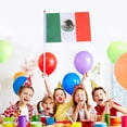 thumbnail image 4 of 50 banderas pequeñas de México para sujetar con el palo, banderas internacionales de países del mundo, banderines para decoración de fiestas., 4 of 7