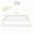 thumbnail image 6 of Transolid FL6036R-39 Fl-Series 60" X 36" Rectangular Shower Base - Grey, 6 of 18