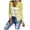 Yellow, variant on asdoklhq Cardigans for Women Plus Sizes,Women Plus Size Casual Stripes Long Sleeves Cardigan Sweater Blouse Tops