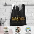thumbnail image 5 of Soccer Christmas Sport Balls Hand Towels, Black Kitchen Towel Ultra Soft and Absorbent,Decorative Fingertip Face Towel for Bathroom Hotel, 2 PCS, 28.3"x 14.4", 5 of 6