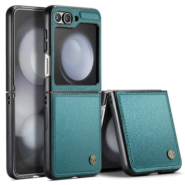 Funda tipo cartera Samsung Galaxy Z Flip 6 5G con cierre magnético, RFID, tarjetero, soporte, carga inalámbrica
