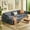 110.2" Gray, variant on Sectional sofa,Lofka 110.2" L Shaped Cloud Sectional couch with Ottoman and Deep Seat, Upholstered couches for Living Room, Bedroom and Apartment, Green couch