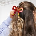 thumbnail image 2 of 1 paquete de pinzas grandes para el cabello de 8,5 cm para mujeres y niñas, para cabello grueso, pinzas grandes y coloridas, pinzas dobles para coleta, 2 of 6