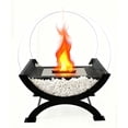 thumbnail image 5 of Semi-Circular Glass Tabletop Fireplace, Smokeless Firepit Outdoor, Mini Fire Pit  with Carry Bag for Camping Backyard Patio Garden Picnic, 5 of 6