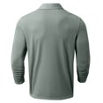 thumbnail image 4 of Hauaitttt Lightweight Mesh Zip Long Sleeve Tee for Men – Breathable Ice Silk Athletic Style Comfortable Fit and Quick Drying T Shirts plus Size Men, 4 of 5