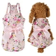 thumbnail image 2 of Binwennn Pet Print Bow Shirt Breathable Summer Sleeveless Shirt Comfortable Dog Shirt Breathable Dog Pet Clothes for Medium Dogs Summer Pet Clothes Pet Clothes Hangers And Rack Pet Clothes for Large, 2 of 4