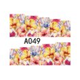 thumbnail image 3 of 10 hojas de flores puntas de transferencia de agua de envoltura completa calcomanía de arte de uñas A059 Sunnimix  Etiqueta engomada del clavo, 3 of 4