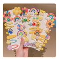 thumbnail image 3 of TFixol Vibrant Floral Hair Clips for Girls - Assorted Colors, Comfortable & Durable Resin Material, Perfect for Everyday or Special Occasions, 10PCS Set in OPP Bag, 3 of 7