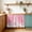 Pink, variant on Pure Dark Green Small Sink Skirt 10"Wx11"L, Dustproof Under Sink Curtain with Self Adhesive Tape, Simple Solid Color Cabinet Curtain Cover for Bathroom Vanity, Kitchen Storage Shelf, RV