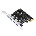 thumbnail image 1 of Self Powered PCIE USB 3.0 Card 4 Ports PCI Expree to USB Expansion Card Super Speed 5Gbps PCI-e USB3 Hub Controller Adapter 4port VL805 chip, 1 of 6