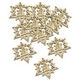 thumbnail image 5 of GUOOL 10 Pieces Christmas Wood Slices Unfinished Wooden Cutouts Embellishments Christmas Tree Decoration for DIY Projects Scrapbook Snowflake, 5 of 9