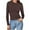 Brown, variant on aidice T Shirts for Women Ribbed Crewneck Long Sleeve Tops Comfy Slim Fitting Casual Basic Tee Shirts