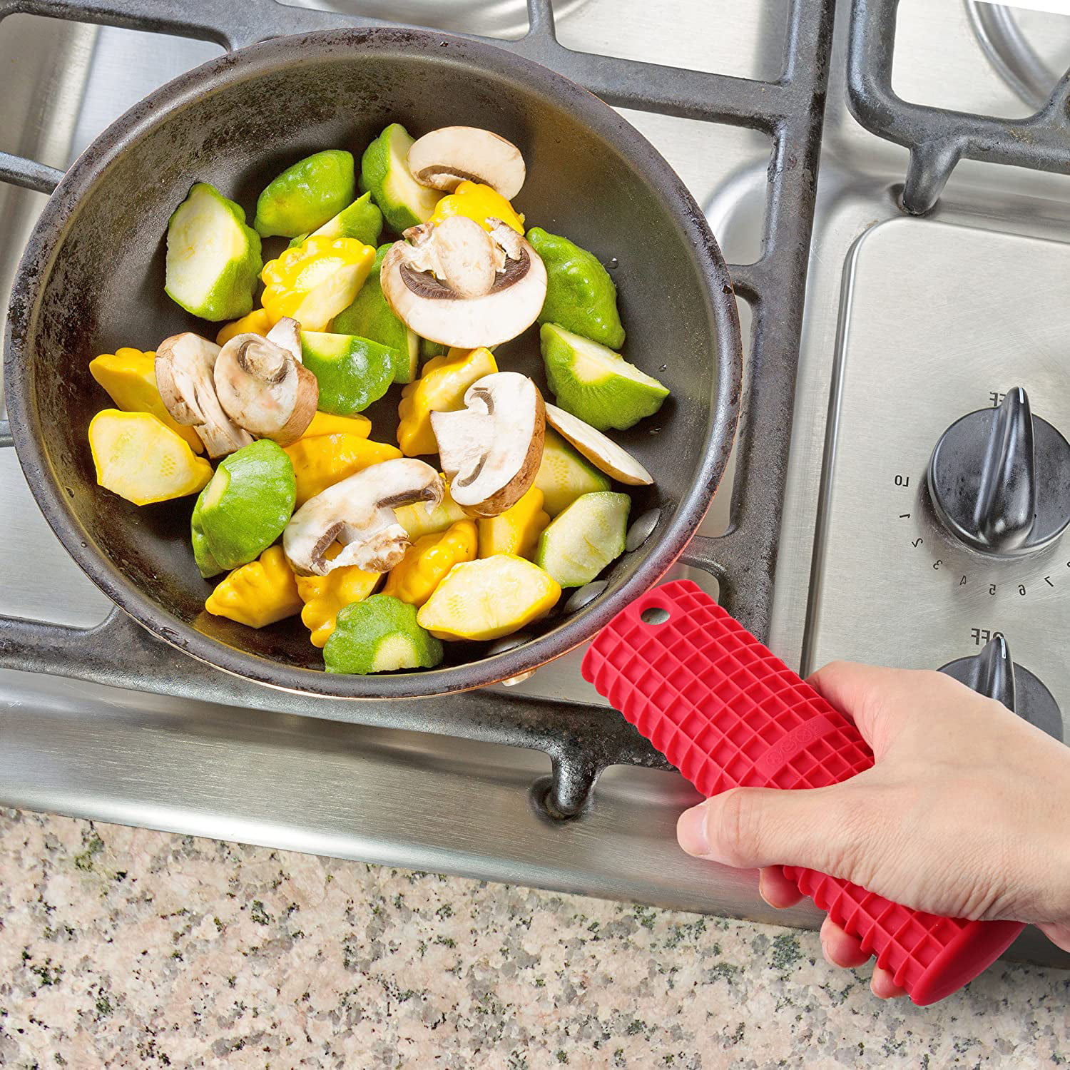 Upgrade Your Cooking with this 1pc Silicone Hot Skillet Handle