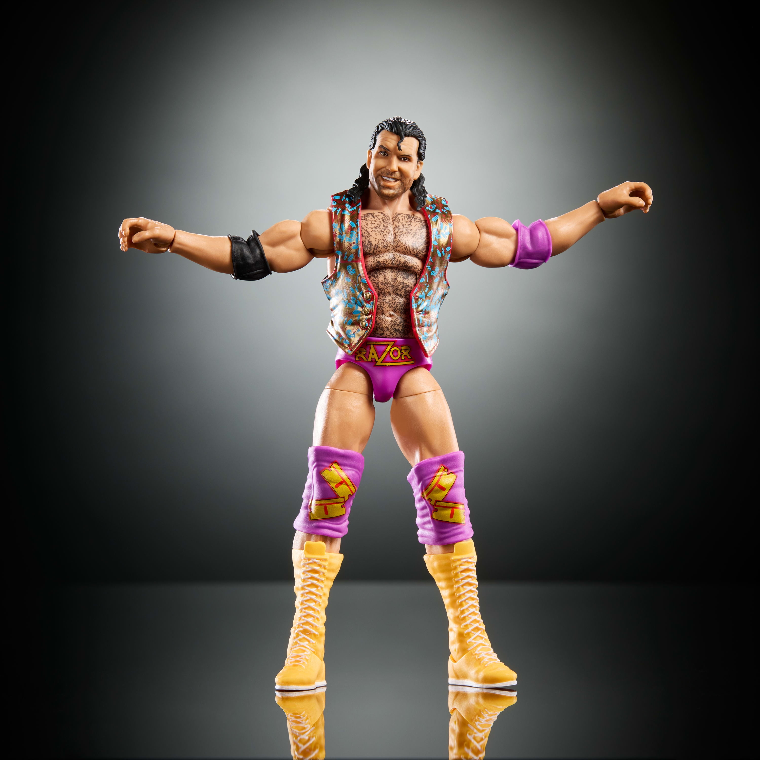 WWE Elite Legends Razor Ramon Action Figure & Accessories, Series 28 6-inch Collectible Set - Walmart Exclusive