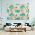 thumbnail image 5 of Palm Pineapple Tapestry Wall Hanging Tapestries Happy Colorful Hippie Psychedelic Art Polyester Carpet Wall Decorative for Living Room Bedroom 60x51inch, 5 of 7