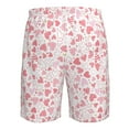 thumbnail image 6 of Kdxio Cute Hand Drawn Hearts Pattern Mens Casual Shorts - Drawstring Summer Beach Sports Shorts for Men, 6 of 9