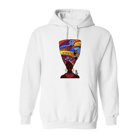 Huge Colorful Turban  Hoodie Women -Image by Shutterstock, Female Small