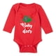 thumbnail image 4 of Peleles navideños para bebés recién nacidos, monos rojos de algodón de manga larga para niños pequeños, ropa para niños y niñas con dibujos de ciervos, los mejores regalos, 4 of 5