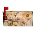 thumbnail image 2 of Lsque Vintage Floral Butterfly Collage Mailbox Cover Standard Size ,Magnetic Mailbox Covers Post Wraps Letter Box Cover -21x18 in, 2 of 9