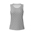 thumbnail image 6 of Sigee Gray Plaid for Women's Workout Tank Top,Running Tank Tops,Sleeveless Gym ClothesMedium, 6 of 8