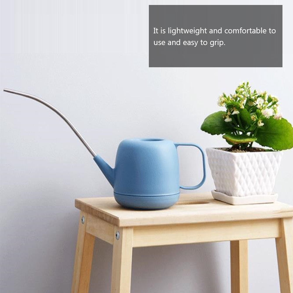 WRITWAA White Plastic Watering Can for Gardening and Home Use, Lightweight, , Simple Design, 1 Piece
