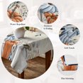 thumbnail image 5 of Autumn Pumpkin Table Cloth Waterproof Tablecloths, Thanksgiving Blue Eucalyptus Leaf Beige Tablecloth Dining Table Cover for Kitchen Party Tabletop Outdoor, Square Tablecloth 60x60 Inch, 5 of 9