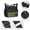 Green, variant on Lightweight Waterproof Nylon Crossbody Bag for Men, Multi-Functional Shoulder Messenger Bag with Adjustable Strap & Multi-Pockets, for Work, Sports & Daily Commute,Black