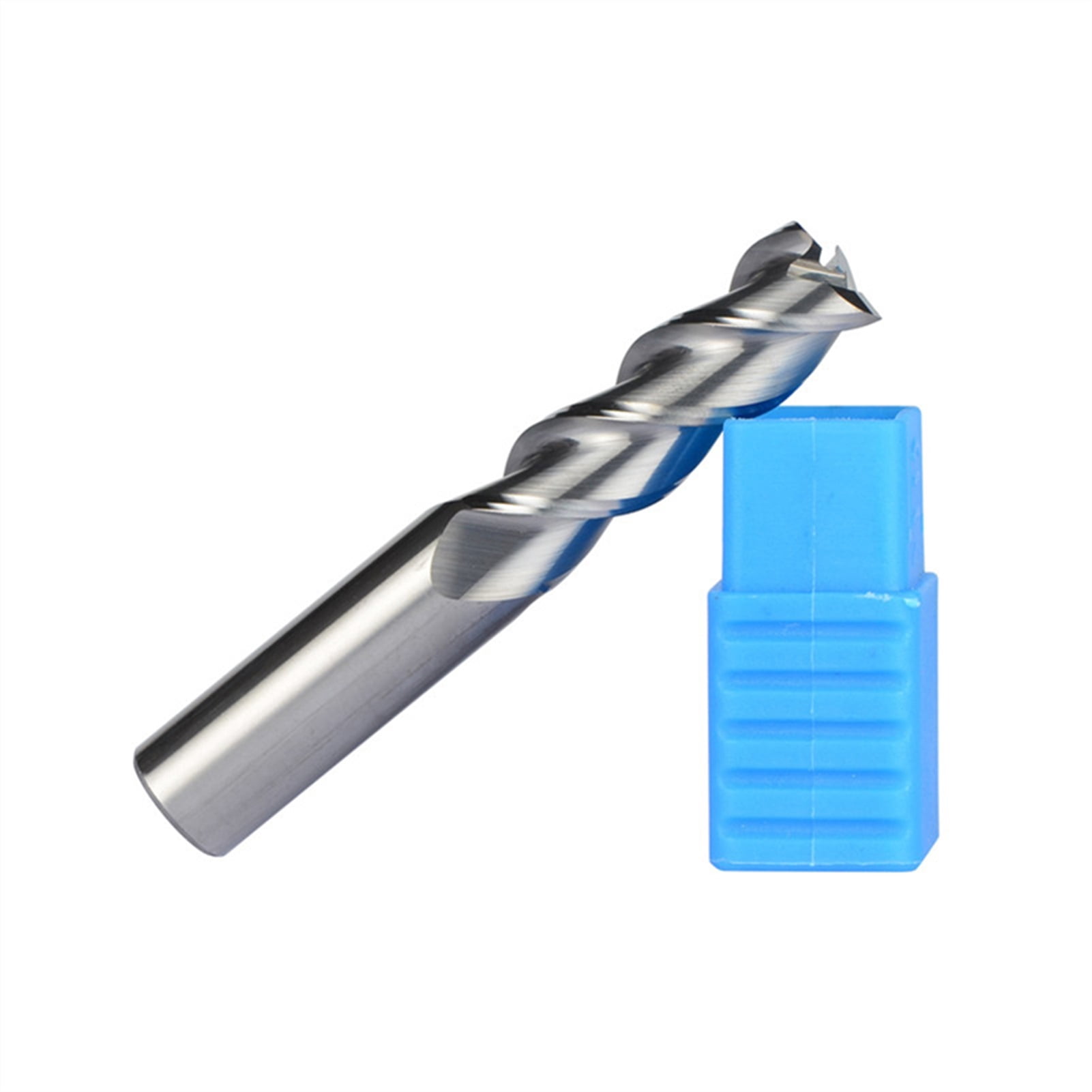 5pcs D12-12-75 Tungsten Steel End Mills 3 Flute Flattened Head Milling Cutters Carbide End mills HRC45 Suitable for Aluminum