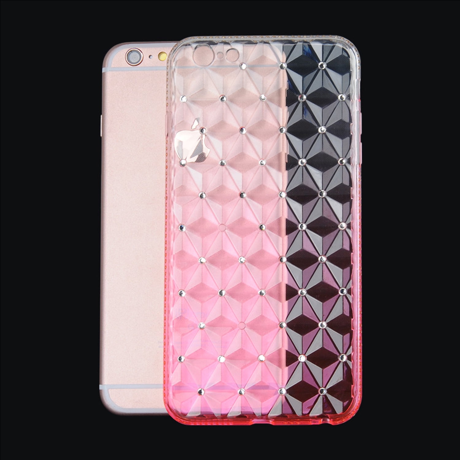 Diamond Slim Translucent Flexible TPU Skin Case for iPhone 6 Plus iPhone 6s Plus