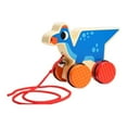 thumbnail image 1 of Juguete de madera con forma de animal para empujar y tirar, juguete para caminar y actividades de desarrollo temprano. Pterosaurio, 1 of 9
