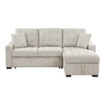 thumbnail image 3 of Lexicon Waitsfield 2-Piece Textured Sectional with Right Chaise in Sand, 3 of 9