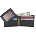 thumbnail image 6 of Men's Soft Genuine Leather Removable Double ID Window Flap Credit Card Money Holder Bifold Wallet by Swiss Marshal SW-P1143, 6 of 9