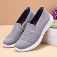 thumbnail image 7 of Willtoo Orthopedic Walking Shoes for Women with Arch Support - Slip On Tennis & Hiking Sneakers, Non-Slip Nurse Shoes, Comfortable Wide Width Mother’s Day Gifts Gray 7 Wide, 7 of 7